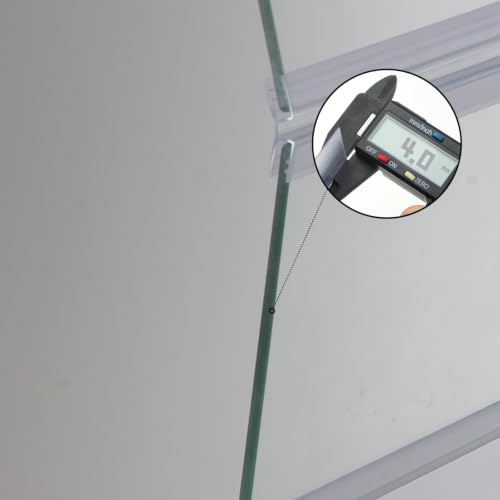 2PCS Set 22.08x16.57x0.16in（Each Piece） Clear Tempered Glass Canopy | 75/90/110 Gallon Aquarium Fish Tank Hoods For Aqueon - size: 2PCS-22.08x16.57in