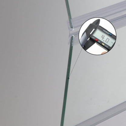 2PCS Set 22.08x16.57x0.16in（Each Piece） Clear Tempered Glass Canopy | 75/90/110 Gallon Aquarium Fish Tank Hoods For Aqueon - size: 2PCS-22.08x16.57in