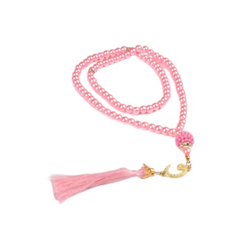 BABY SHOWER CHOCOLATE Set of 30 Muslim Prayer Beads – 99 Bead Tasbeeh in 4 Colors – Islamic Gift for Eid, Ramadan, Dhikr - color: Pink