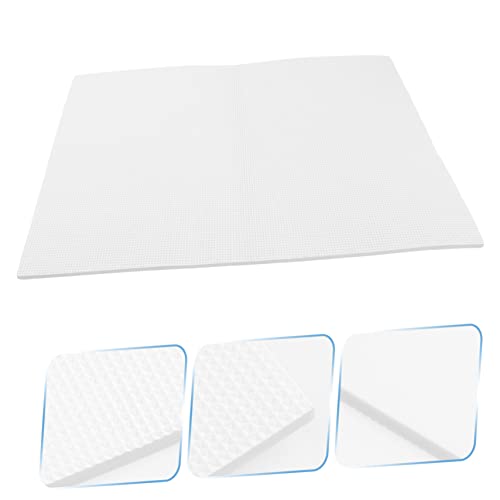 Mikikit Shockproof Aquarium Pad Nonslip Fish Tank Cushioning Mat Thick Insulated Bottom for Fish Tanks Protects Reduces - color: White