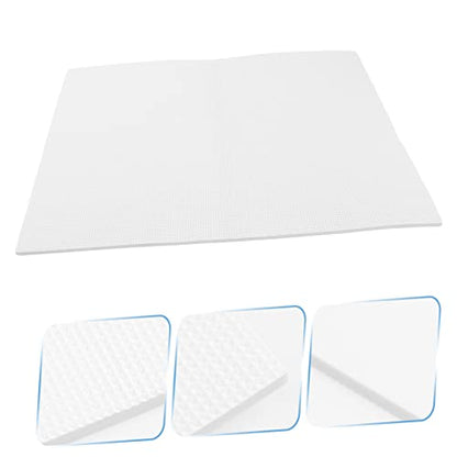 Mikikit Shockproof Aquarium Pad Nonslip Fish Tank Cushioning Mat Thick Insulated Bottom for Fish Tanks Protects Reduces - color: White