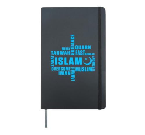 Allah Islam Muslim Quran Religion Mosque Ramadan Gift Hardcover Journal, Black