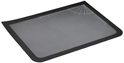 Artistic Office Products 17" x 22" Logo Pad Lift-top Desktop Organizer Desk Mat, Black/Clear - size: 17" x 22"