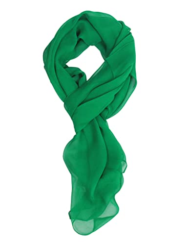 PANTONIGHT Long Chiffon Sheer Scarf For womens - color: 710 Green