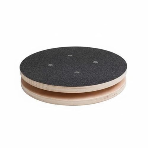 Generic Wooden Waist Rotating Disc Portable Waist Rotator Board Includes Floor Protection Mat Core Twist Disc for Indoor
