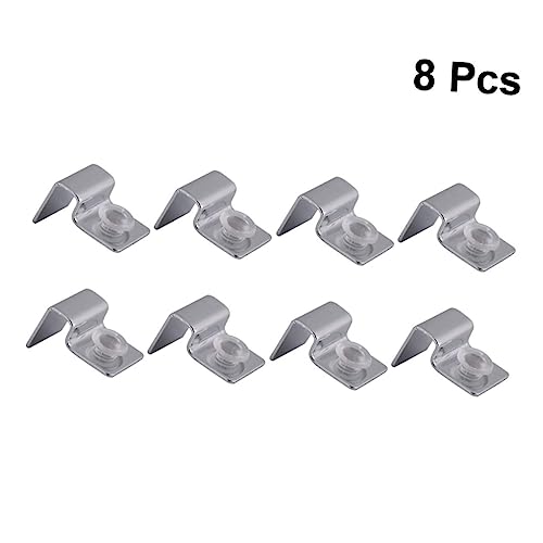 HOMSFOU Fish Tank Accessories Aquarium 8pcs Pack Stainless Steel Bracket Cover Holder Rack