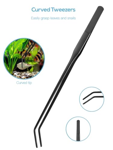 Aquarium Kit For Aquascaping, Aquatic Scissors & Curved Tweezers & Includes Kit, Aquarium Sand Aquatic Cleaning Small Plant For Tweezers, Pump Spatula Aquarium Scissors Satine And Scissors
