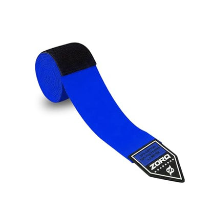 ZORQ Boxing Hand Wraps - Professional Mexican Style Semi-Elastic Handwraps for Boxing, MMA, Muay Thai & Kickboxing - 4.5M Inner Gloves with Thumb Loop & Secure Hook & Loop Closure - color: Blue