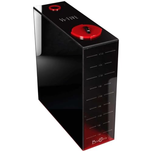 5 Gallon Red Auto Top Off Multi Purpose Acrylic Water Dosing Container ATO Reservoir | Liquid Storage for Freshwater & Saltwater Reef Aquarium - color: Red