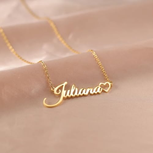 DayOfShe Custom Name Necklace for Women Gifts, 18K Gold Plated Layered Names Necklace Personalized Gifts for Birthday - color: Style 7