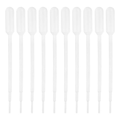 PATIKIL 1ml Pipettes Dropper, 60pcs Plastic Pipettes Disposable Pipette Transfer Pipette Calibrated Plastic Eye Dropper with Scale for Science Laboratory Resin DIY Crafts Art Makeup Oils - size: 1ml