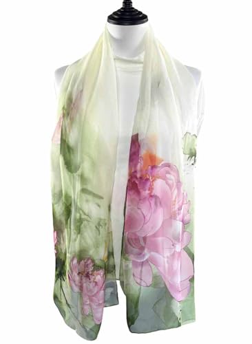 Xyueanlo Scarfs for Women Lightweight Scarves Fashion Print Floral Pattern Scarf Shawls - color: R-19