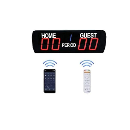 Electronic Indoor Scoreboard, Clearly Visible, LED Electronic Indoor Basketball Game Scoreboard, Volleyball Game Infrared Remote Control Desktop Scoreboard,Black