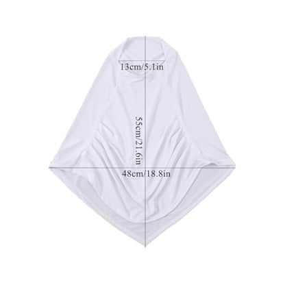 LMVERNA Ready To Wear Hijab for Women Muslim Instant Turban Soft Scarf for Prayer Long Hijabs - color: Khaki