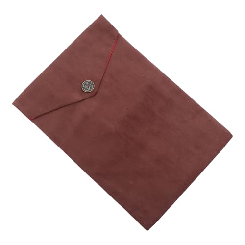 Buddhist Scriptures Pouch Quran Pouch Coffee Color Velvet Religious Book Storage Bag for Temple Use