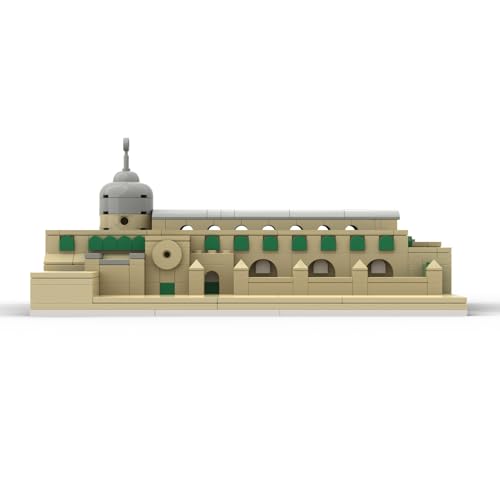 Aqsa Mosque Muslim Building Blocks Children's Assembling Toy Muslim Islamic Plastic Muslim Brick Puzzle Toy Gift, Creative DIY Building Toy, for Kids and Collectors Eid al Fitr Gift