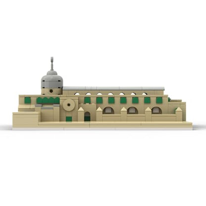 Aqsa Mosque Muslim Building Blocks Children's Assembling Toy Muslim Islamic Plastic Muslim Brick Puzzle Toy Gift, Creative DIY Building Toy, for Kids and Collectors Eid al Fitr Gift