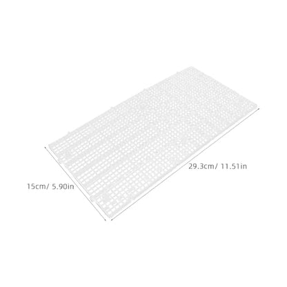 Mipcase 10pcs Aquarium Fish Tank Divider Grid Panel, Plastic Bottom Filter Tray 30x15cm, Cuttable Modular Separation Board for Breeding and Aggressive Fish Isolation