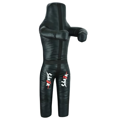 Shaza MMA BJJ Wrestling Throwing Dummy Bag, Durable PU Leather, Unfilled (40 inch | 100 cm)