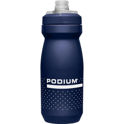 CamelBak Podium Bike Squeeze Water Bottle, High Flow Easy Squeeze Design for Cycling Performance, 21oz, Navy Blue - color: Navy Blue