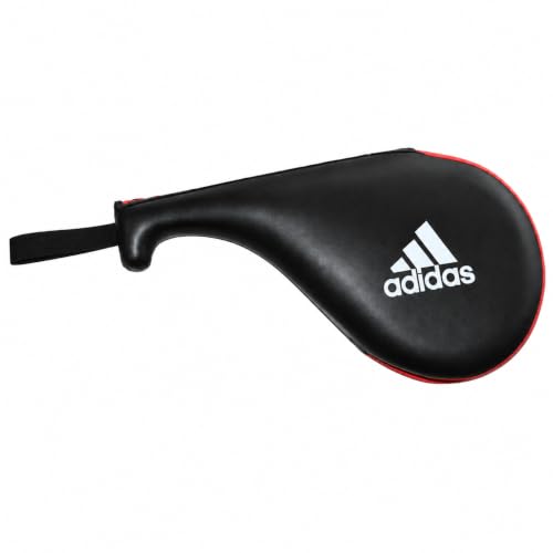 adidas Double Kicking Target, Taekwondo Kicking Target,Martial Arts Equipment (Black with Red)