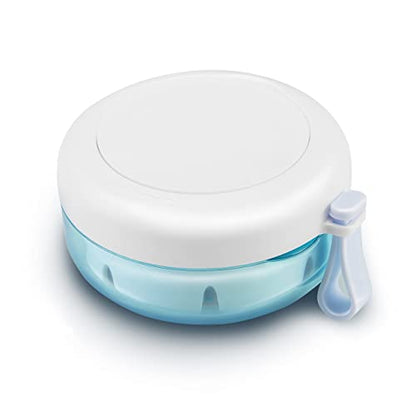 Denture Case, Definitely No-Leak Denture Bath Box for Traveling Perfectly, Denture Cup with Strainer & Magnetic Mirror, Completely Clean Care for Retainer, Mouth Guard, & Denture - color: White