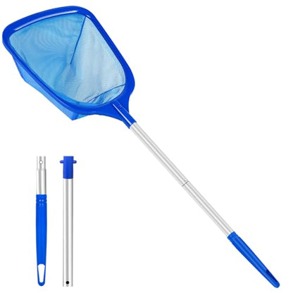 Hot Tub Skimmer Net with Ultra Fine Mesh, Handheld Spa Pool Net for Fine Debris & Leaves, Lightweight Safe-Edge Cleaner for Hot Tubs, Small Pools & Spas - size: 2