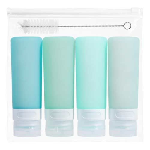 MICEBAY 3 oz Condiment Squeeze Bottles, Leakproof Salad Dressing Container - color: Mint, size: 3 OZ
