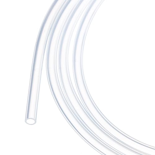 1m(3.3ft) 2mm(0.08") ID x 4mm(0.16") OD Silicone Tubing Clear Industrial Plastic Tubing Pure Silicone Hoses for Pump Siphoning Draining Irrigation Brewing - color: Clear, size: 0.08" x 0.16"
