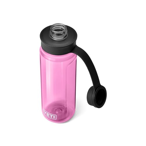 YETI Yonder Water Bottle with Yonder Tether Cap, Lightweight, Leakproof and BPA-Free - color: Power Pink, size: 25 Ounces