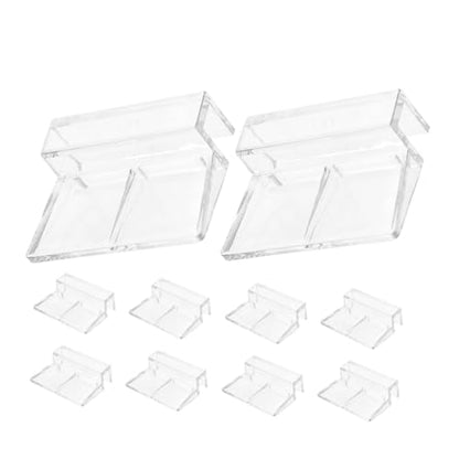 BESTonZON 10pcs Fish Tank Lid Holder Bracket Acrylic Support Clips for Aquarium Cover and Stable Fish Tank Accessories Robust Design for Thickness Aquariums