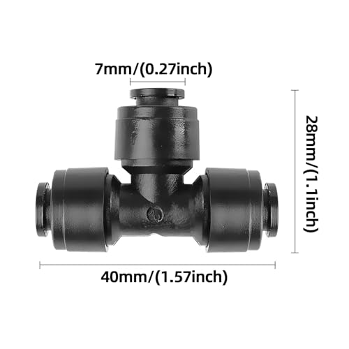 30 Pack Quick Connect 1/4" Drip Irrigation Tee Connectors, Universal Tee Fitting for 1/4 Inch Irrigation Tubing, Leak Free Fittings for Sprinkler or Drip Irrigation System - size: 30PCS Tee Connectors