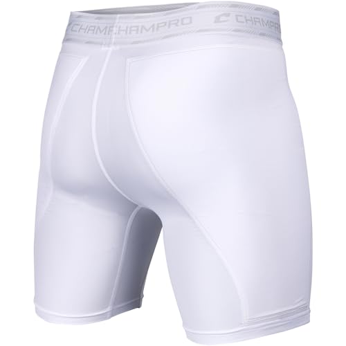 Champro Men's Take-Out Sliding Short - color: White, size: Large