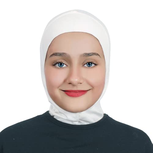 AL AMIRA Girls Hijab - One pcs Ninja Hijab - headband - underscarf Cap - - color: Off-white