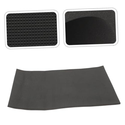 Totority 2pcs Nonslip Aquarium Bottom Mat Thickened Fish Tank Pad Cushioning Mat for Reptiles and Fish Tanks and Lightweight Black Pad