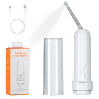 Rechargeable Portable Bidet for Travel 180ML, IPX7 Waterproof Electric Bidet Sprayer with 3 Spraying Modes for Personal Hygiene Cleaning, Soothing Postnatal Care, Perineal & Hemorrhoid Treatment