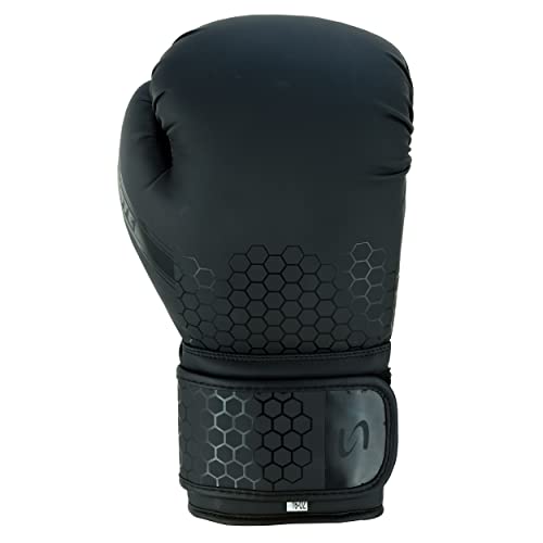 PFG Ultimate Series Boxing Gloves - Boxing MMA Muay Thai Training and Bag Work - color: All Black
