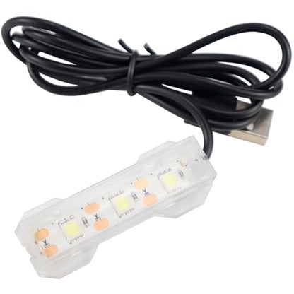 Aquarium Water Plant Light, Underwater Light for Aquarium Fish Tank Home Desktop Mini Decoration Soft LED Lamp with Connector