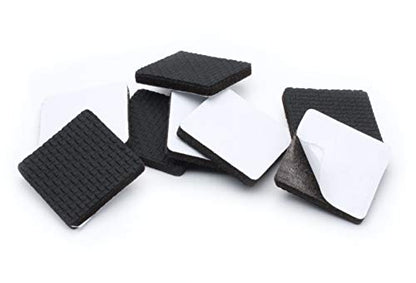 Slipstick GorillaPads CB150 Non Slip Furniture Pads/Rubber Grips (Set of 8) Self Adhesive Furniture Feet Floor Protectors, 1-1/2 inch Square, Black - size: 1-1/2" Square