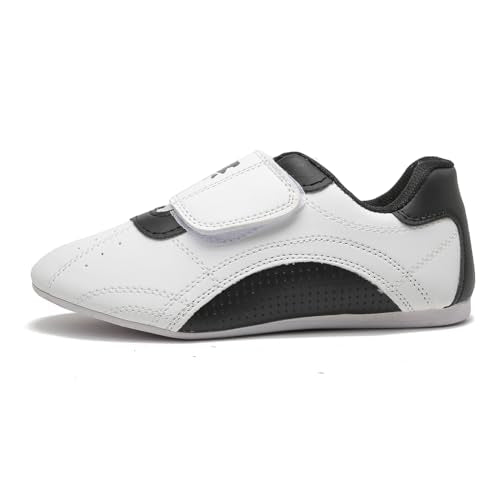 MSMAX Taekwondo Shoes Light Weight Boxing Karate Kung Fu Tai Chi Training Sneakers - size: 2.5 M US Little Kid