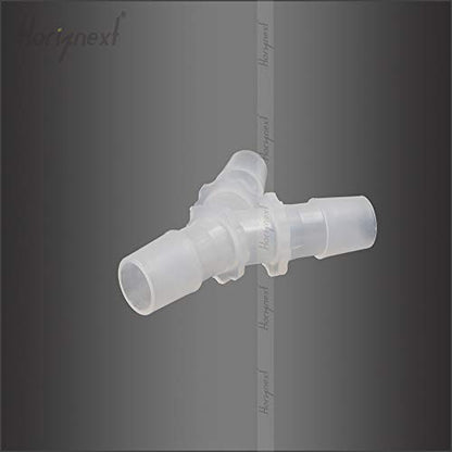 9/16" Polypropylene Y-Shaped 3-Way Barbed Hose Fitting, 10 Pcs | Y-shaped design splits one inlet into two angled outlets for air hoses and water pipes; supports routing and repair projects - style: 10pcs, 9/16" O.D.