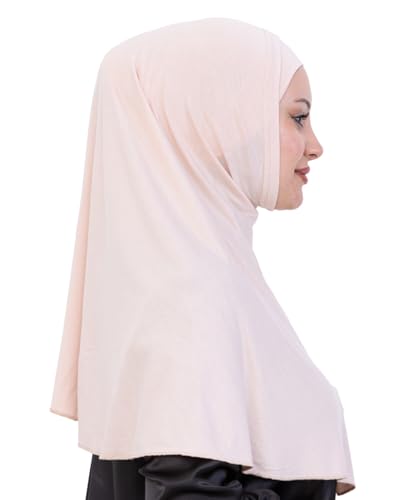 Prien Instant Hijab For Women, Muslim Long Scarf, Undercap Turban Set, Turkish Islamic Clothing, Prayer Clothes For Abaya - color: Beige