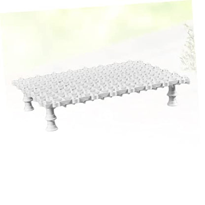 GANAZONO Aquarium Canister Plate 5pcs Fish Tank Bottom Plate PVC Flat Smooth Easy to Install - color: White, size: Size 1