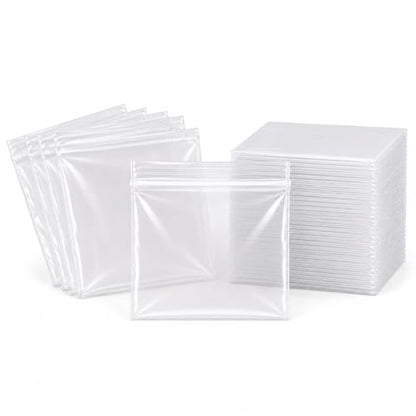 Spartan Industrial - 5” X 5” (1000 Count) 2 Mil Clear Reclosable Zip Plastic Poly Bags with Resealable Lock Seal Zipper - size: 5” X 5”