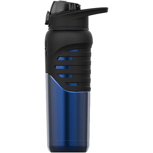 Under Armour 24Oz Stainless Steel Water Bottle, Insulated, Carabiner Easy Carry Hook, Leak Proof, Kids & Adults, All Sports, Gym - color: Academy