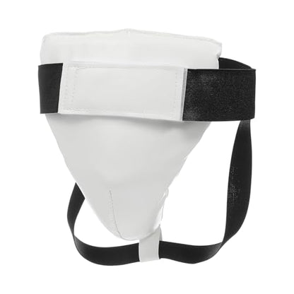 Protective Undergarment Cup Martial Art Groin Guard Suitable for Youth and Adults Engaged in High Impacts Combat Sports Combat Sports Groin Guard - color: White mens large
