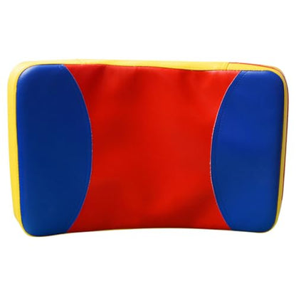 BESPORTBLE Arc-Shaped Kickboxing Paddle Large Three-Color Martial Arts Kick Pad Boxing Body Pad Taekwondo Training Target for Lateral Strikes and Kicks