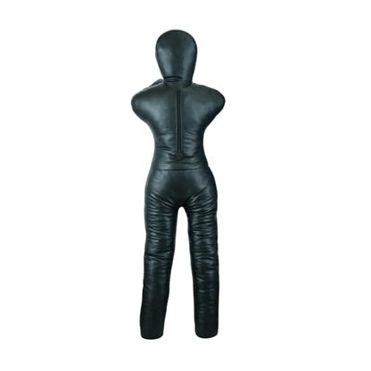 BJJ Wrestling Grappling Throwing Dummy Bag, Unfilled, PU Leather - size: 60 inches| 150cm|5 Feet