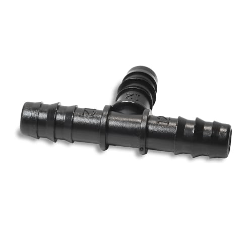 1/2 Inch PVC Barbed Tee Fitting - Insert for Tubing Hose Water Line - SCH 40 Tee for 1/2 PVC - size: Gray 1/2 PVC Tee