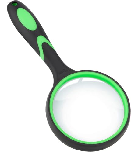 Celosia Handheld Magnifying Glass for Seniors & Kids, 75mm | Lightweight handheld design, portable for kids outdoor nature exploration and insect observation